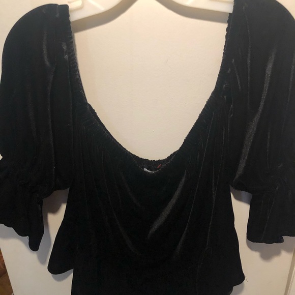 Misa off the shoulder velvet top - Picture 1 of 3